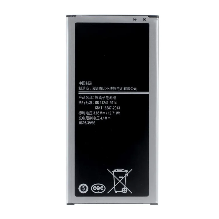 Per Samsung Galaxy J7 (2016) J710 3.85V 3300mah Parte di Batteria Agli Ioni di Litio Ricaricabile (encode: EB-BJ710CBC / EB-BJ710CBE) (senza Logo)