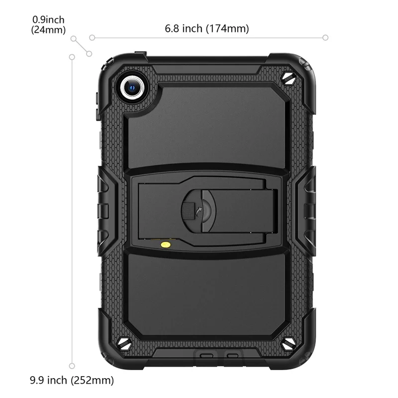 For Xiaomi Redmi Pad 2 9.7 Case Kickstand PC + Silicone Shockproof Tablet Cover - Orange