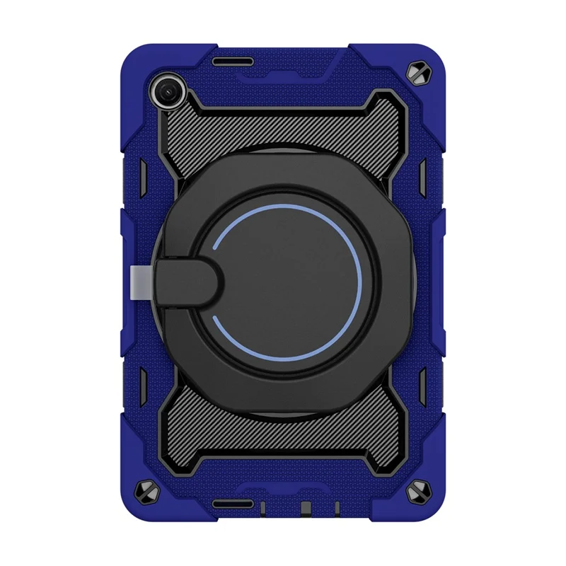 For Xiaomi Redmi Pad 2 9.7 Kickstand Case Silicone Shockproof Rugged Tablet Cover - Navy Blue