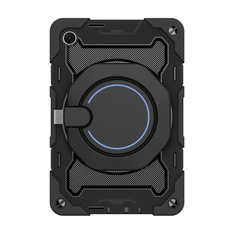 For Xiaomi Redmi Pad 2 9.7 Kickstand Case Silicone Shockproof Rugged Tablet Cover - Black