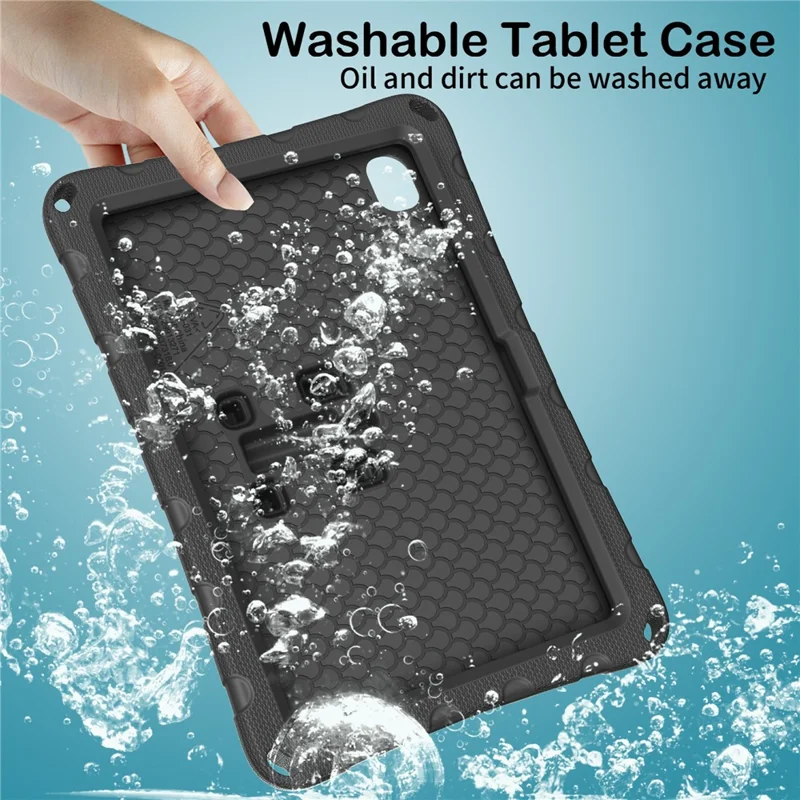For Xiaomi Redmi Pad 2 SE / Pad 2 9.7 Case Butterfly Kickstand EVA Tablet Cover with Shoulder Strap - Black