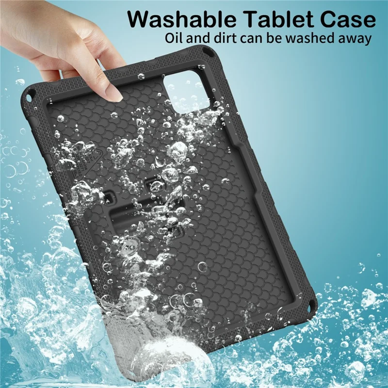 Tablet Case For Xiaomi Poco Pad X1 / Pad 8 / Pad 8 Pro / Pad 7 / Pad 7 Pro , Butterfly Kickstand EVA Cover with Shoulder Strap - Black