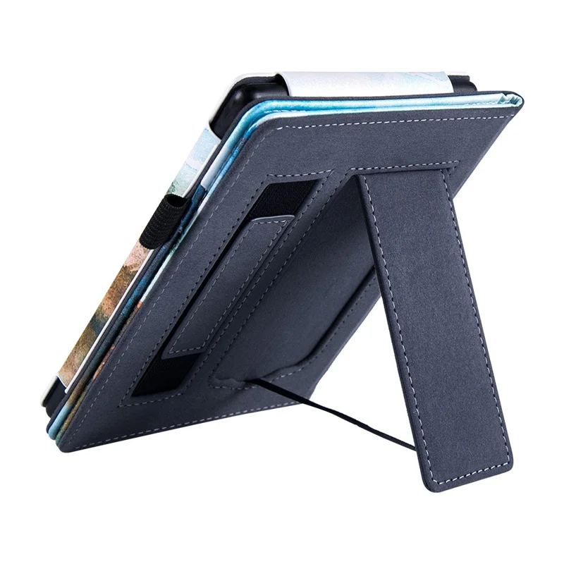 For Amazon Kindle Paperwhite (2024) / Kindle Colorsoft E-Reader Case Pattern Print Stand Leather Flip Cover - Landscape Painting