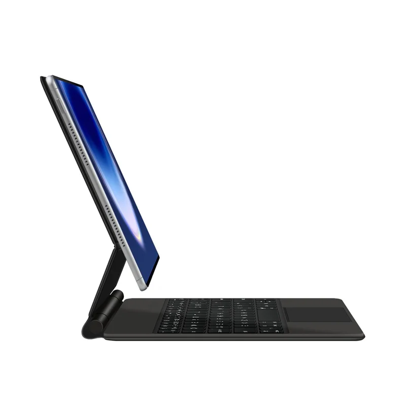 For Huawei MatePad Pro Max Magnetic Floating Bluetooth-Compatible Keyboard (English) + Leather Tablet Case - Black