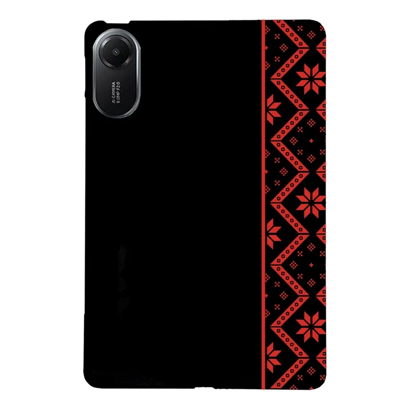 Fodral för Xiaomi Redmi Pad 2 11 tum, mönstertryckt mjuk TPU-tabletfodral - rött etniskt mönster