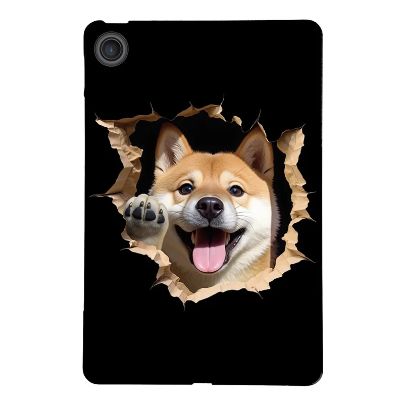For Lenovo Tab TB311FU Case Pattern Printing Soft TPU Tablet Cover - Shiba Inu