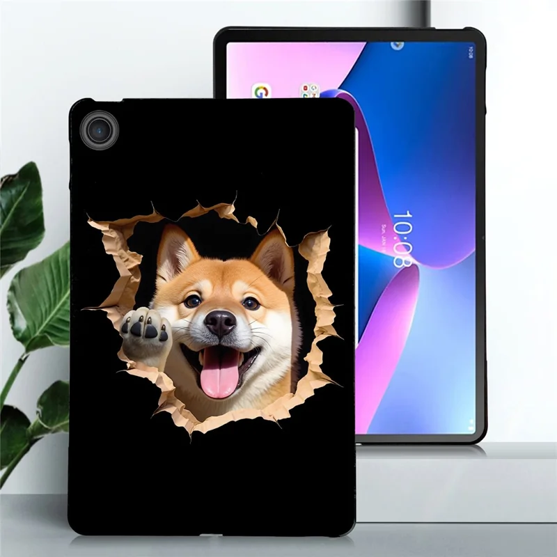 For Lenovo Tab TB311FU Case Pattern Printing Soft TPU Tablet Cover - Shiba Inu