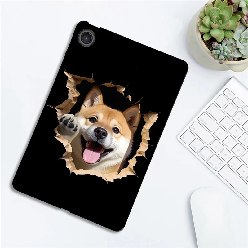 For Lenovo Tab TB311FU Case Pattern Printing Soft TPU Tablet Cover - Shiba Inu
