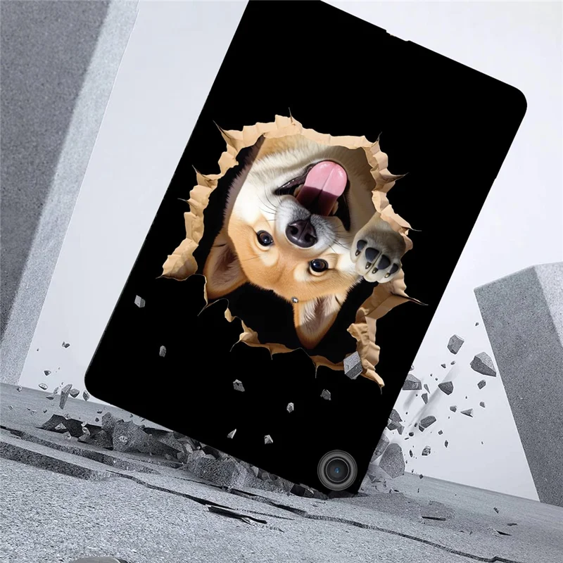 For Lenovo Tab TB311FU Case Pattern Printing Soft TPU Tablet Cover - Shiba Inu