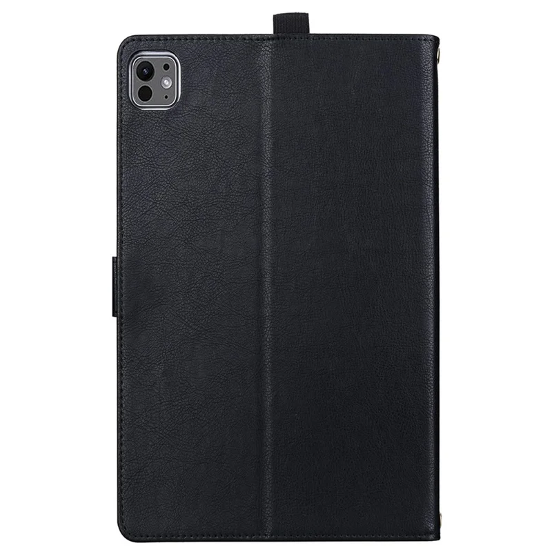 Pour iPad Pro 13 (2024) / (2025) Étui Poche Avant Cuir Business avec Porte-cartes et Support - Noir