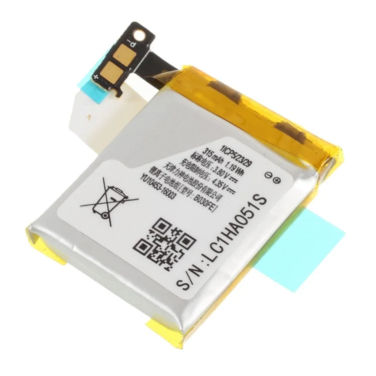 Pour Samsung Galaxy Gear 1 V700 3,80V 315mAh Batterie Li-ion rechargeable de rechange (Code: B030FE) (sans logo)