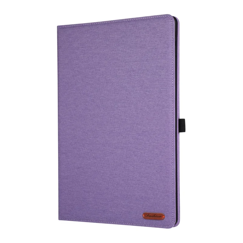 For Huawei MatePad Pro Max Case with Stand Card Holder Cloth Texture Leather Tablet Cover - Purple