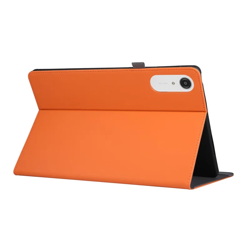 Tablet-Hülle für Lenovo Idea Tab Pro Gen 2 mit faltbarem Ständer aus Leder und Handgelenkband - Orange