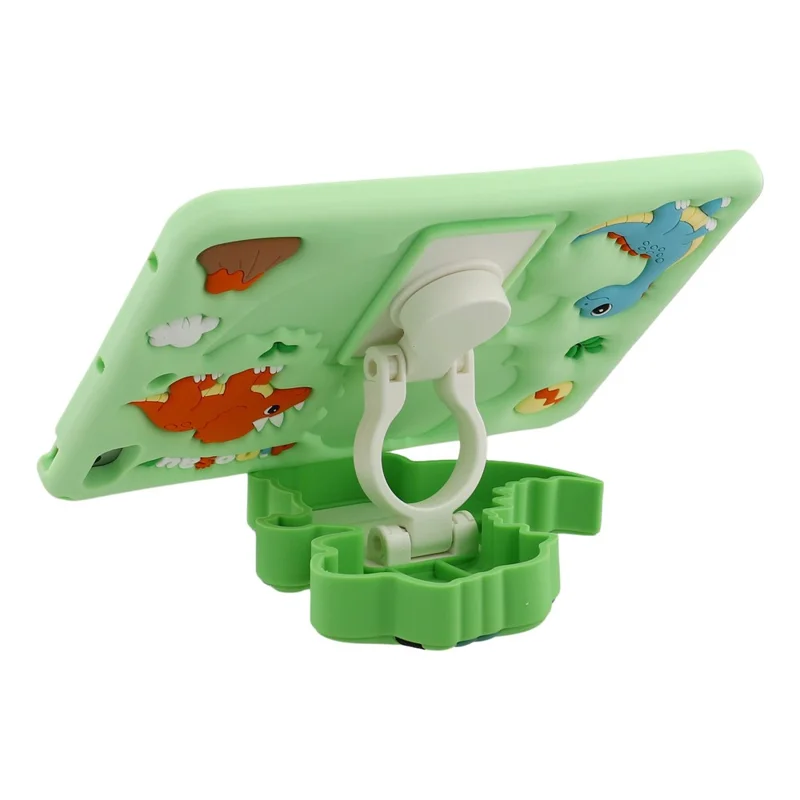 Dinosaur Tablet Case for iPad mini (2019) 7.9 inch / mini 4 / 3 / 2 / Mini , Retractable Kickstand Silicone Cover with Shoulder Strap
