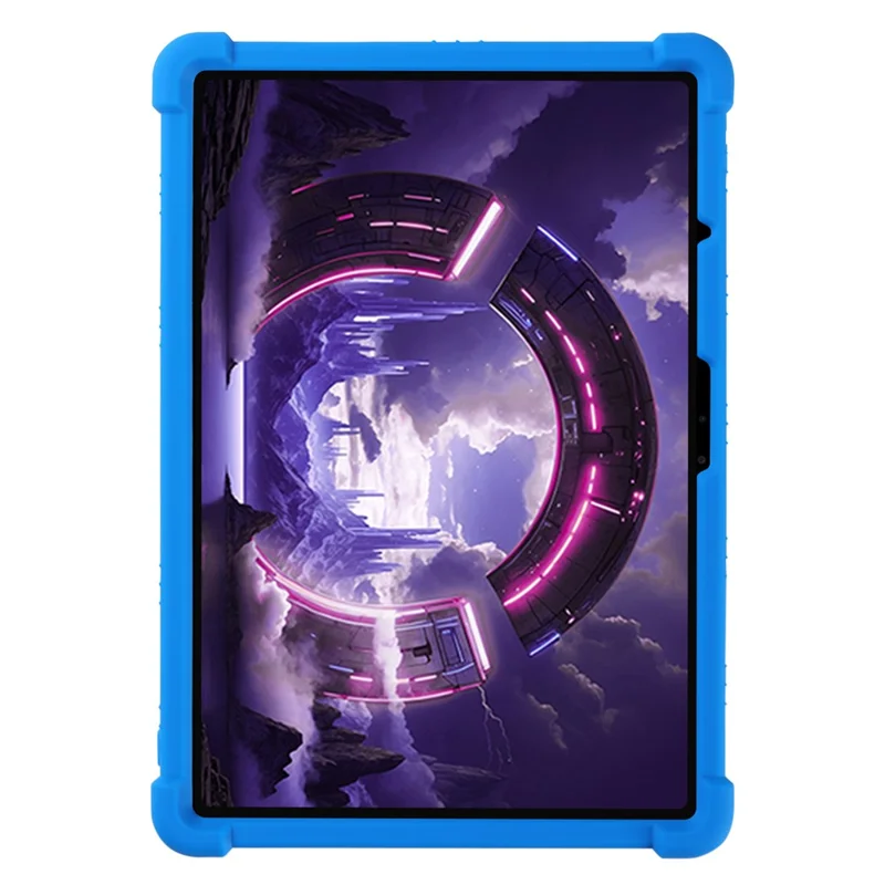 För Lenovo Legion Y900 Tablettfodral Justerbar Ställfot Silikon Skyddsfodral för Tablett - Mörkblå