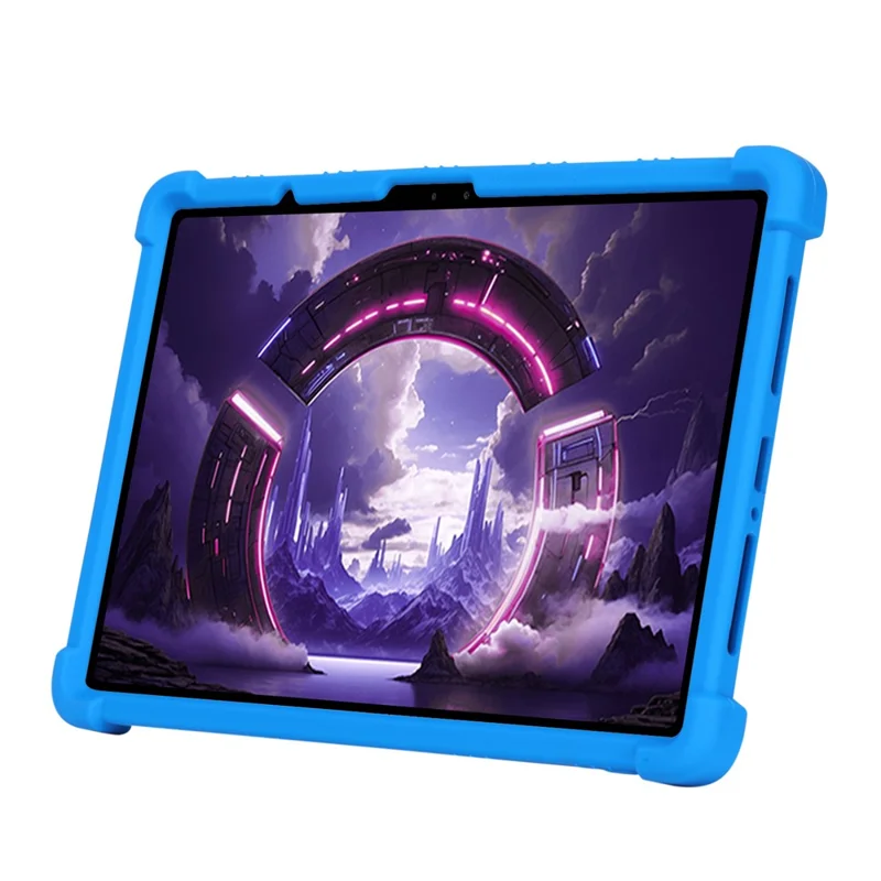 För Lenovo Legion Y900 Tablettfodral Justerbar Ställfot Silikon Skyddsfodral för Tablett - Mörkblå
