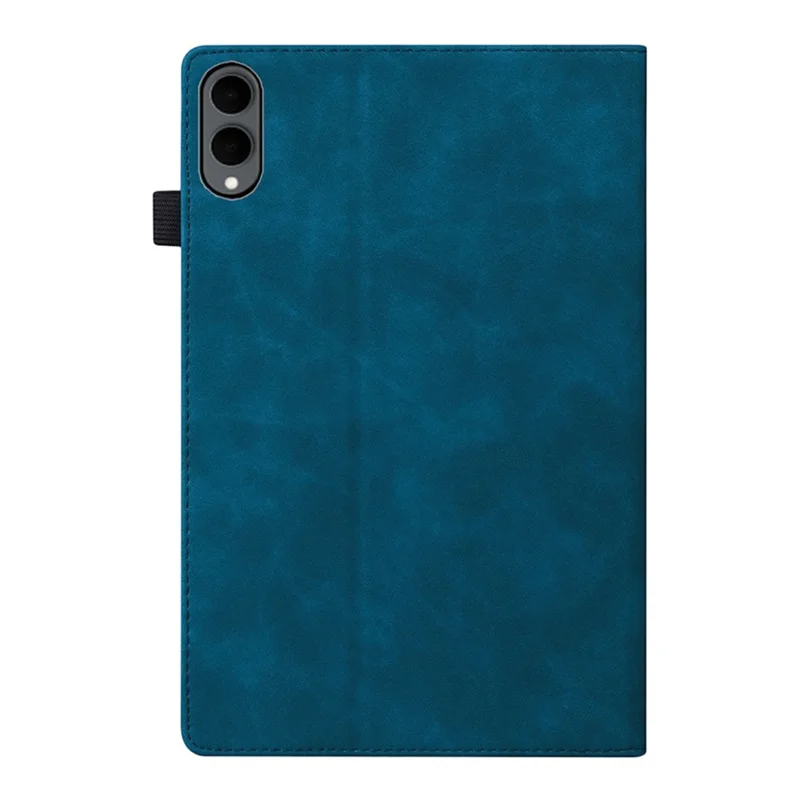 Voor Samsung Galaxy Tab S12+ Case PU Leather Beschermende Folio Cover met Kaarthouder - Blauw
