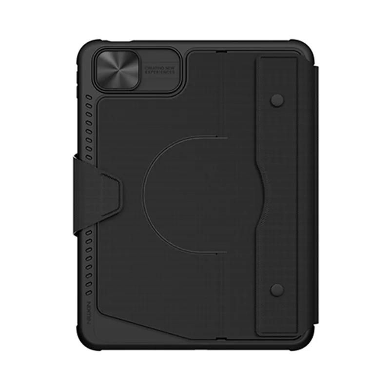 NILLKIN Bumper Combo Pro for iPad (2025) / iPad 10.9 (2022) Case with Detachable Bluetooth-Compatible Keyboard, 7-Color Backlit, Multi-Touch Trackpad - Black
