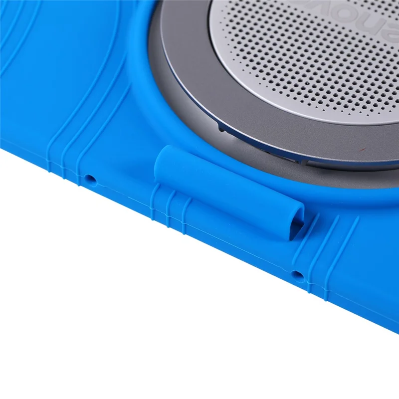 For Lenovo Tab Plus Gen 2 Case Silicone Tablet Protective Cover with Pencil Holder - Dark Blue