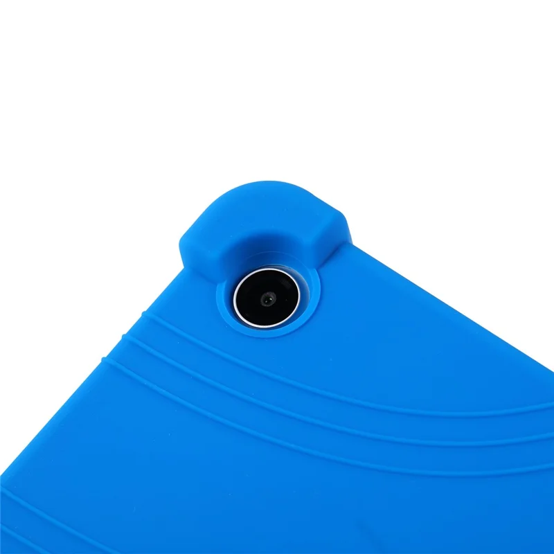 For Lenovo Tab Plus Gen 2 Case Silicone Tablet Protective Cover with Pencil Holder - Dark Blue