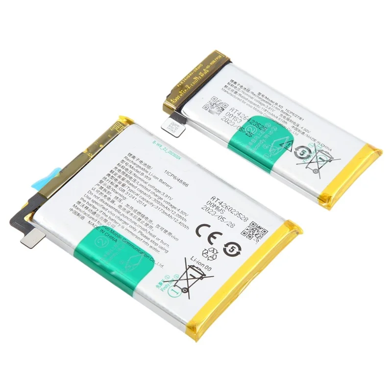 Für vivo X Flip 3,91 V 4274 mAh Li-Polymer Akku-Einheit (ohne Logo) (Codierung: B-W9 + B-X0)