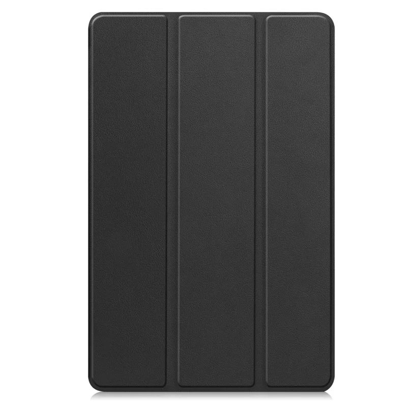 For Samsung Galaxy Tab S12 Ultra / S11 Ultra PU Leather Tablet Case Anti-drop Tri-Fold Stand Slim Protective Cover - Black