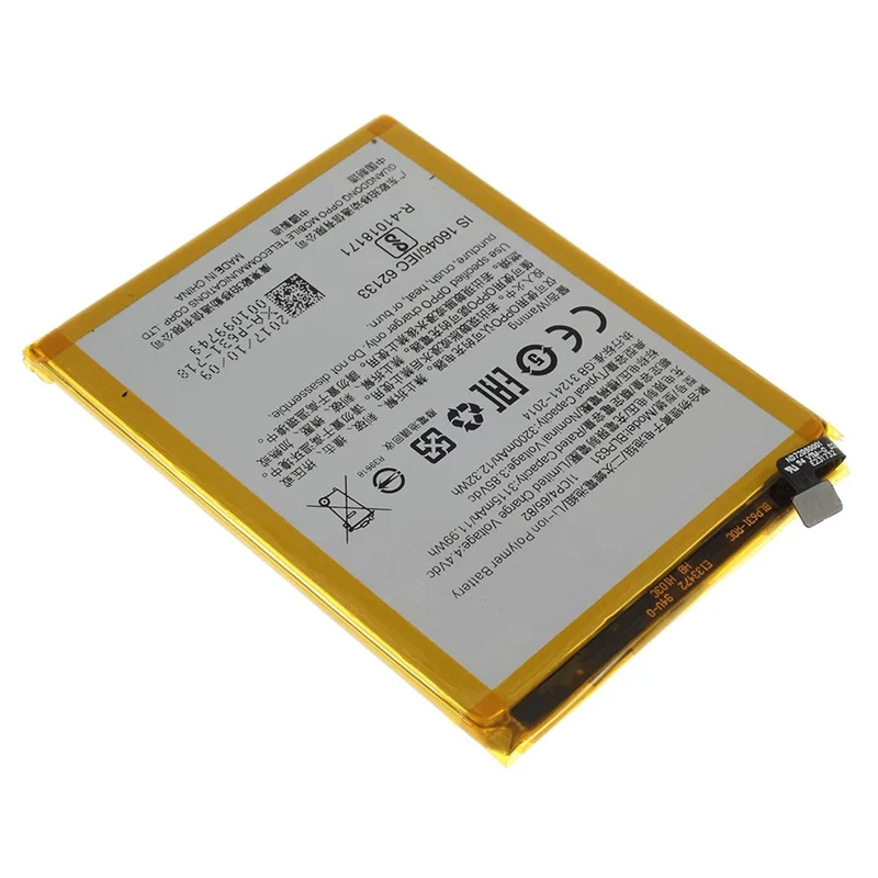 For Oppo F5 / Oppo A73 3.85V 3115mAh Rechargeable Li-ion Battery Replacement Part (Encode: BLP631) (without Logo)
