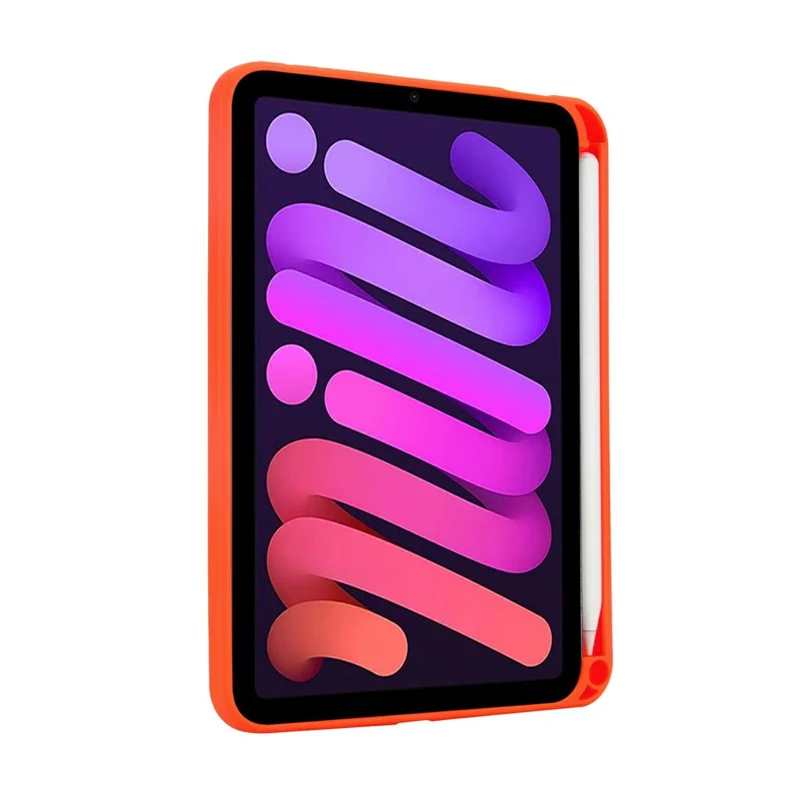 Til iPad mini (2024) / (2021) Taske med Pencil Holder og Støttefod PC-tabletdekning - Orange
