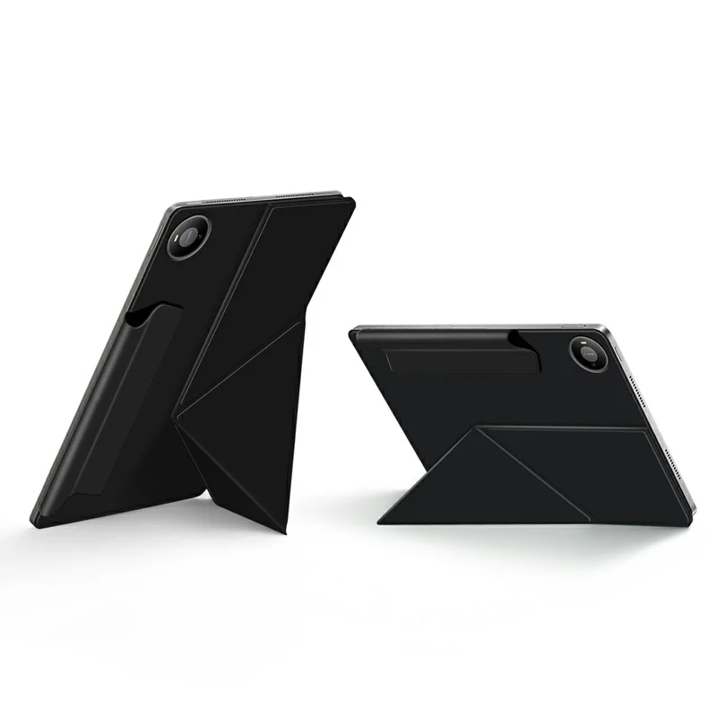For Huawei MatePad Pro 12 (2026) Leather Case Origami Stand Magnetic Tablet Cover - Black