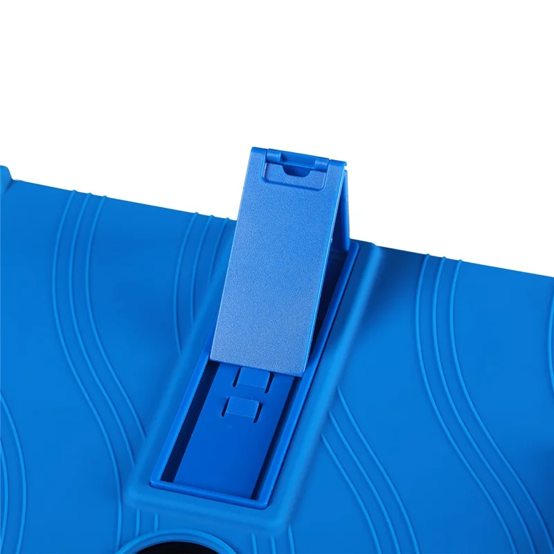 For TCL Tab A1 Plus Tablet Case Adjustable Kickstand Silicone Tablet Protective Cover - Dark Blue