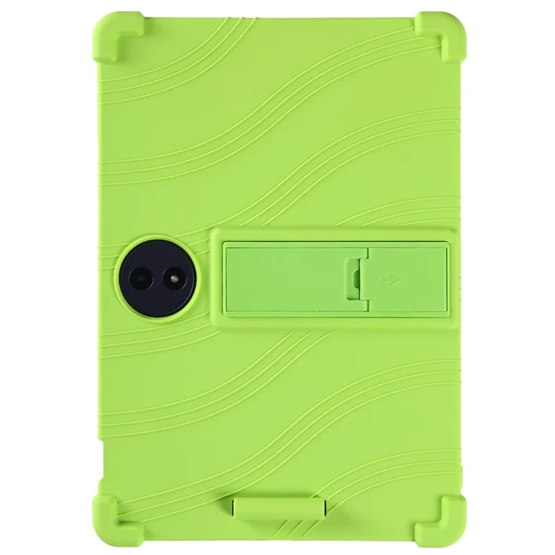 For TCL Tab A1 Plus Tablet Case Adjustable Kickstand Silicone Tablet Protective Cover - Green