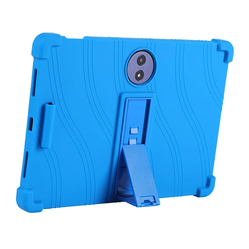 For TCL Tab A1 Plus Tablet Case Adjustable Kickstand Silicone Tablet Protective Cover - Green