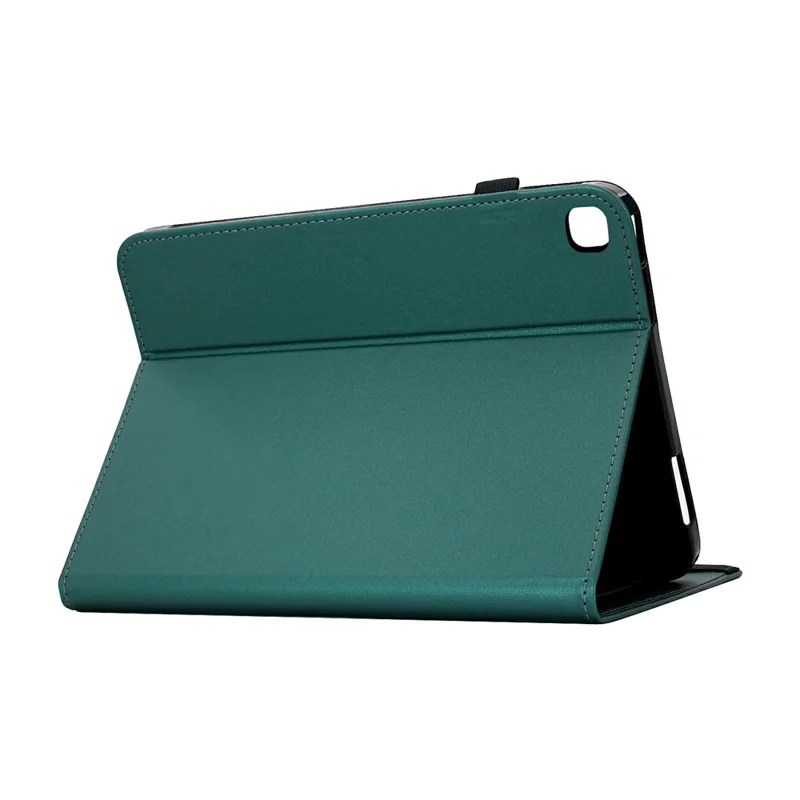 PU Leather Case for iPad 10.2 (2021) / (2020) / (2019) Solid Color Card Holder Stand Tablet Cover - Green