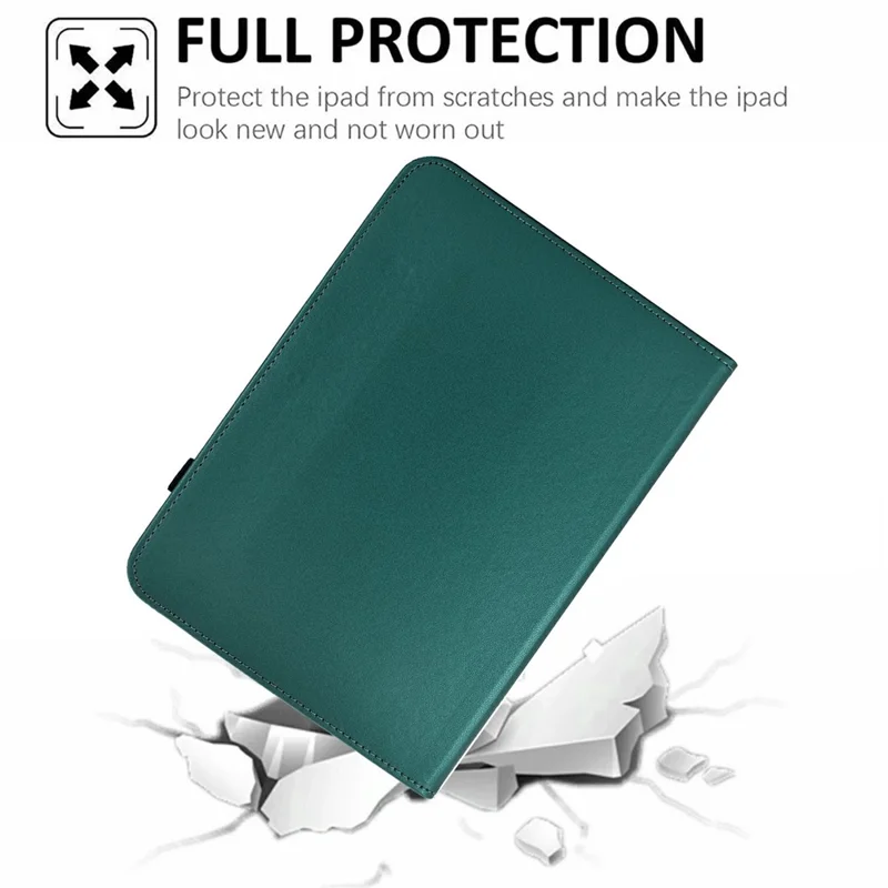 For Xiaomi Redmi Pad 2 11 Case Solid Color PU Leather Card Holder Stand Tablet Cover - Green