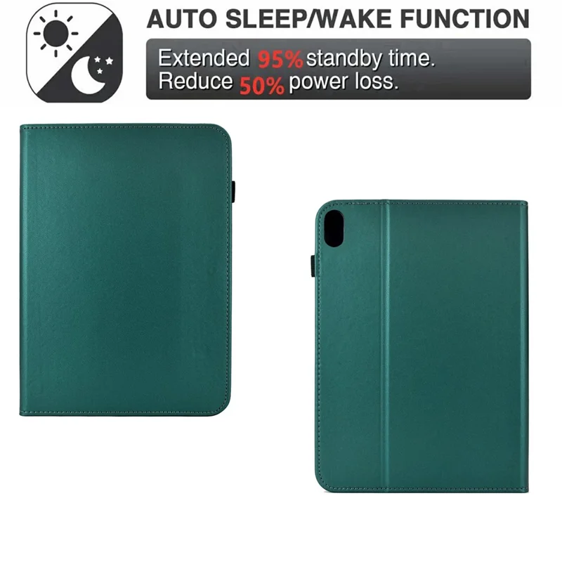 For Xiaomi Redmi Pad 2 11 Case Solid Color PU Leather Card Holder Stand Tablet Cover - Green