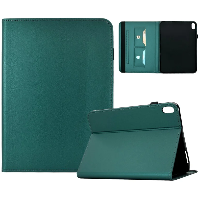 For Xiaomi Redmi Pad 2 Pro Case Solid Color PU Leather Card Holder Stand Tablet Cover - Green