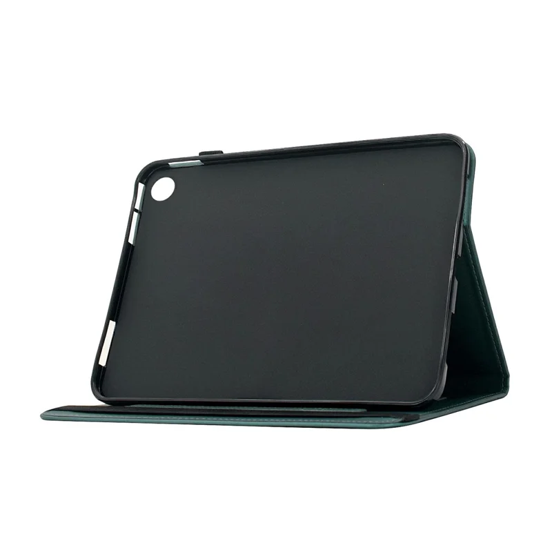 For Lenovo Tab K9 Case Solid Color PU Leather Card Holder Stand Tablet Cover - Green