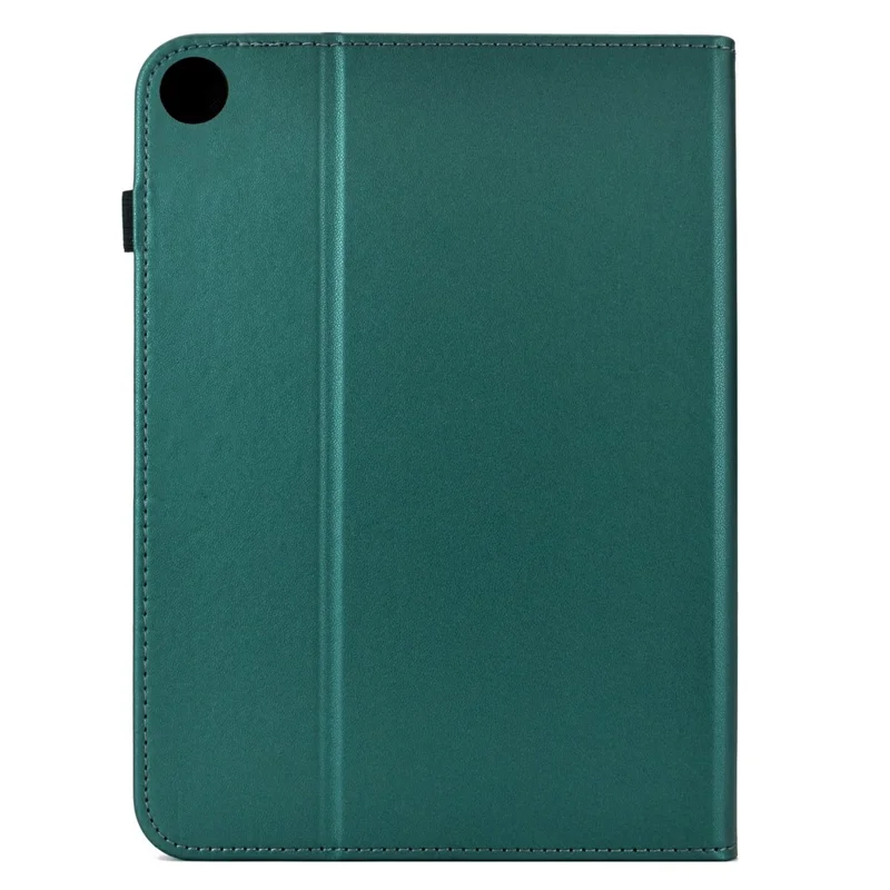 For Lenovo Tab K9 Case Solid Color PU Leather Card Holder Stand Tablet Cover - Green