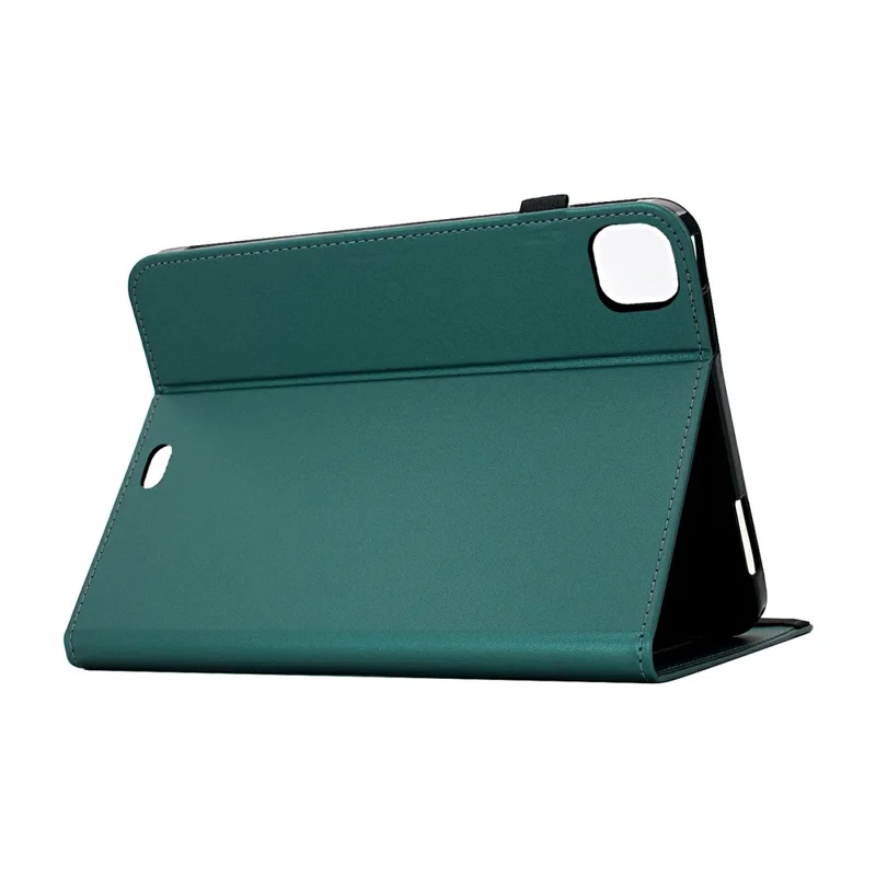 For Honor Pad X9 Pro / Pad X9a Case Solid Color PU Leather Card Holder Stand Tablet Cover - Green