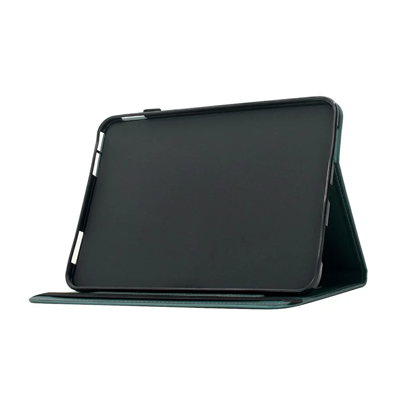 For Amazon Kindle 11th (2024) Case Solid Color PU Leather Card Holder Stand Tablet Cover - Green