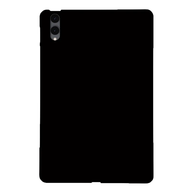 Voor Samsung Galaxy Tab S12+ Hoes Slank Matte TPU Beschermhoes voor Tablet - Zwart