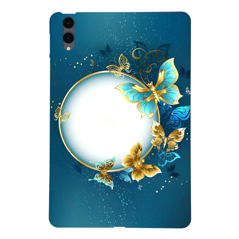 Etui TPU z nadrukiem wzoru na Samsung Galaxy Tab S12+ - Cienka osłona ochronna na tablet - Wianek motyli