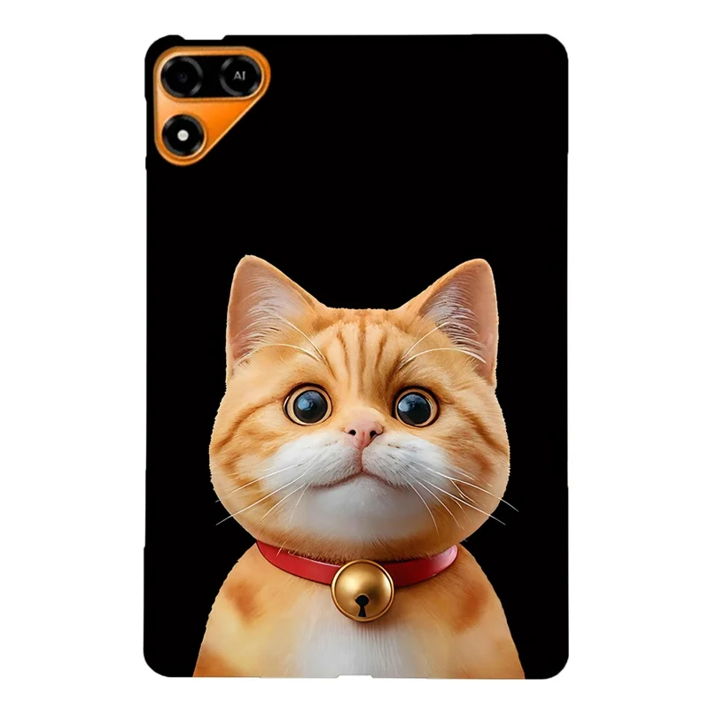 For TECNO Megapad 2 Case Pattern Printing Slim TPU Tablet Protective Cover - Shorthair Cat