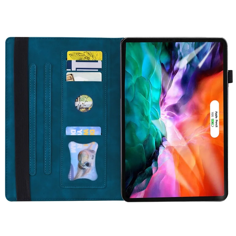 Honor Pad X9b Max Hülle aus PU-Leder Schutzhülle im Booklet-Design mit Kartenfach - Blau