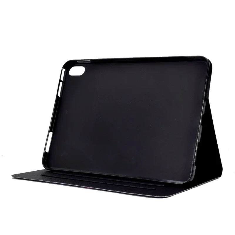 For Samsung Galaxy Tab S12+ Stand Case Pattern Printing Tablet Leather Cover with Card Slots - Giraffe
