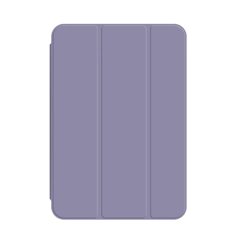 For iPad mini (2024)  /  (2021) Tri-Fold Stand Case PU Leather + TPU Tablet Cover - Purple