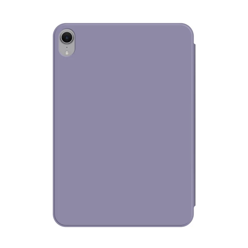 For iPad mini (2024)  /  (2021) Tri-Fold Stand Case PU Leather + TPU Tablet Cover - Purple