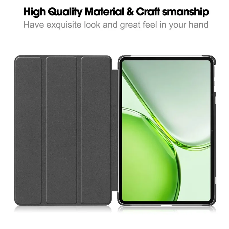Étui en cuir PU pour tablette Honor Pad X9b Max, étui de protection mince antichute avec trépied, noir