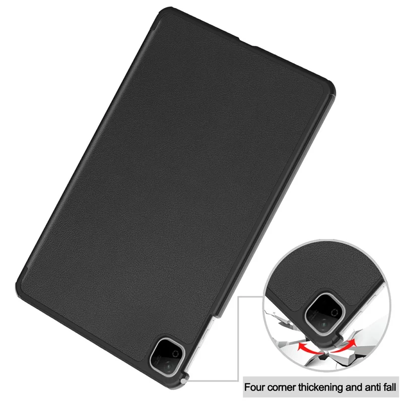 Étui en cuir PU pour tablette Honor Pad X9b Max, étui de protection mince antichute avec trépied, noir