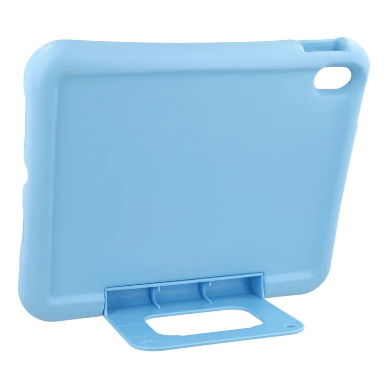For iPad (2025) / iPad 10.9 (2022) Protective Case Foldable Kickstand EVA Shockproof Tablet Cover - Blue